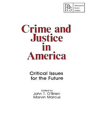 cover image of Crime and Justice in America